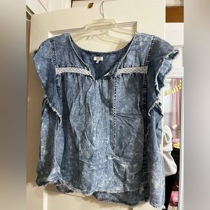 True Craft plus size denim shirt